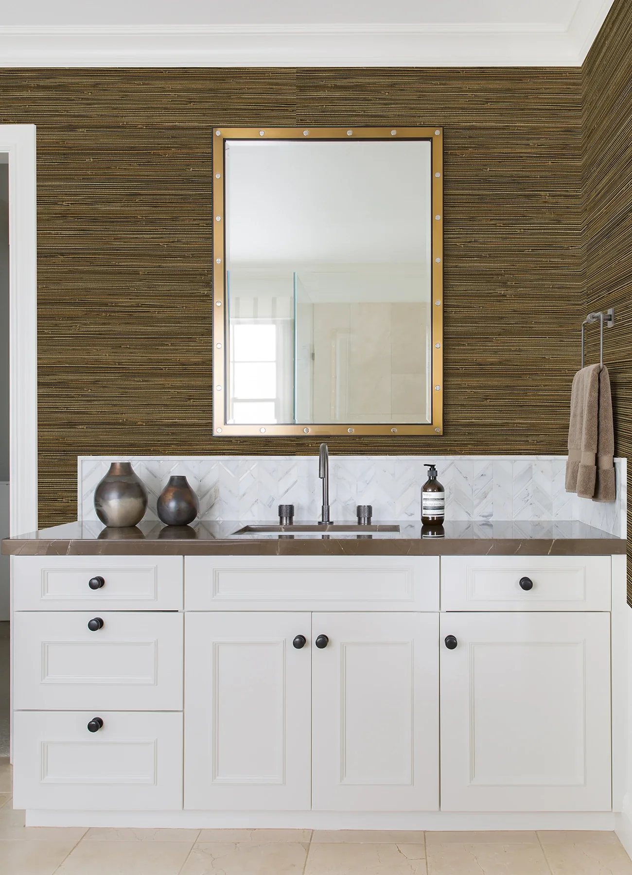 A-Street Prints Mayleen Black Grasscloth Wallpaper | Wallpaper Twins A-Street Prints Mayleen Black Grasscloth Wallpaper - SKU 2923-88047