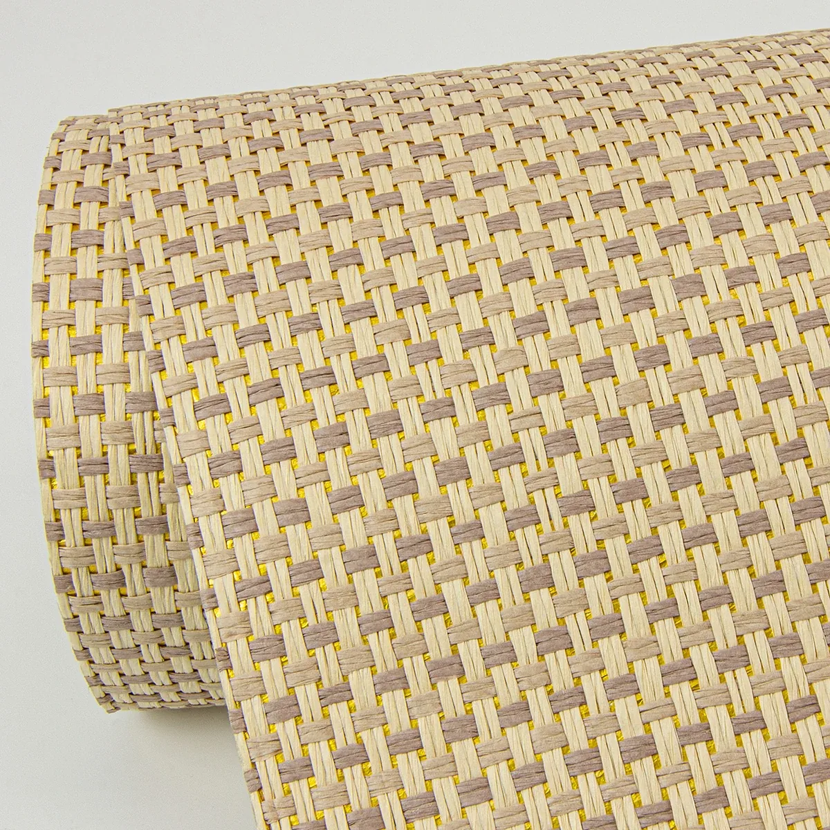 A-Street Prints Maylin Gold Paper Weave Grasscloth Wallpaper - SKU 2972-86144