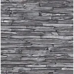 A-Street Prints McGuire Grey Stacked Slate Wallpaper - SKU 2922-22352