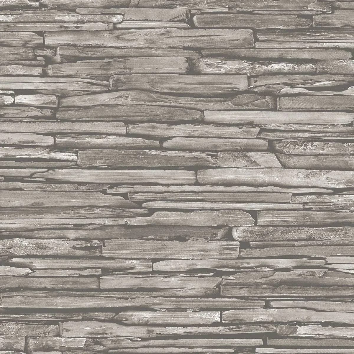 A-Street Prints McGuire Taupe Stacked Slate Wallpaper - SKU 2922-25370