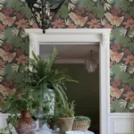 A-Street Prints Medellin Black Rainforest Floor Wallpaper - SKU 4122-72410