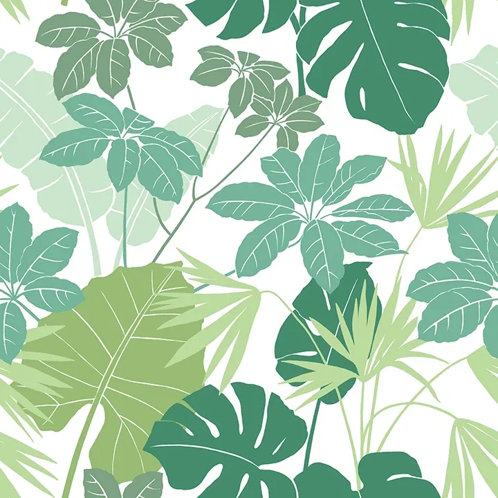 4122-72409 | Medellin Green Rainforest Floor Wallpaper
