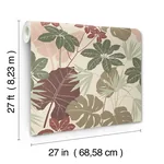 A-Street Prints Medellin Neutral Rainforest Floor Wallpaper - SKU 4122-72408