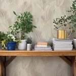 A-Street Prints Melora Light Grey Leaf Wallpaper | Wallpaper Twins A-Street Prints Melora Light Grey Leaf Wallpaper - SKU 4202-571516