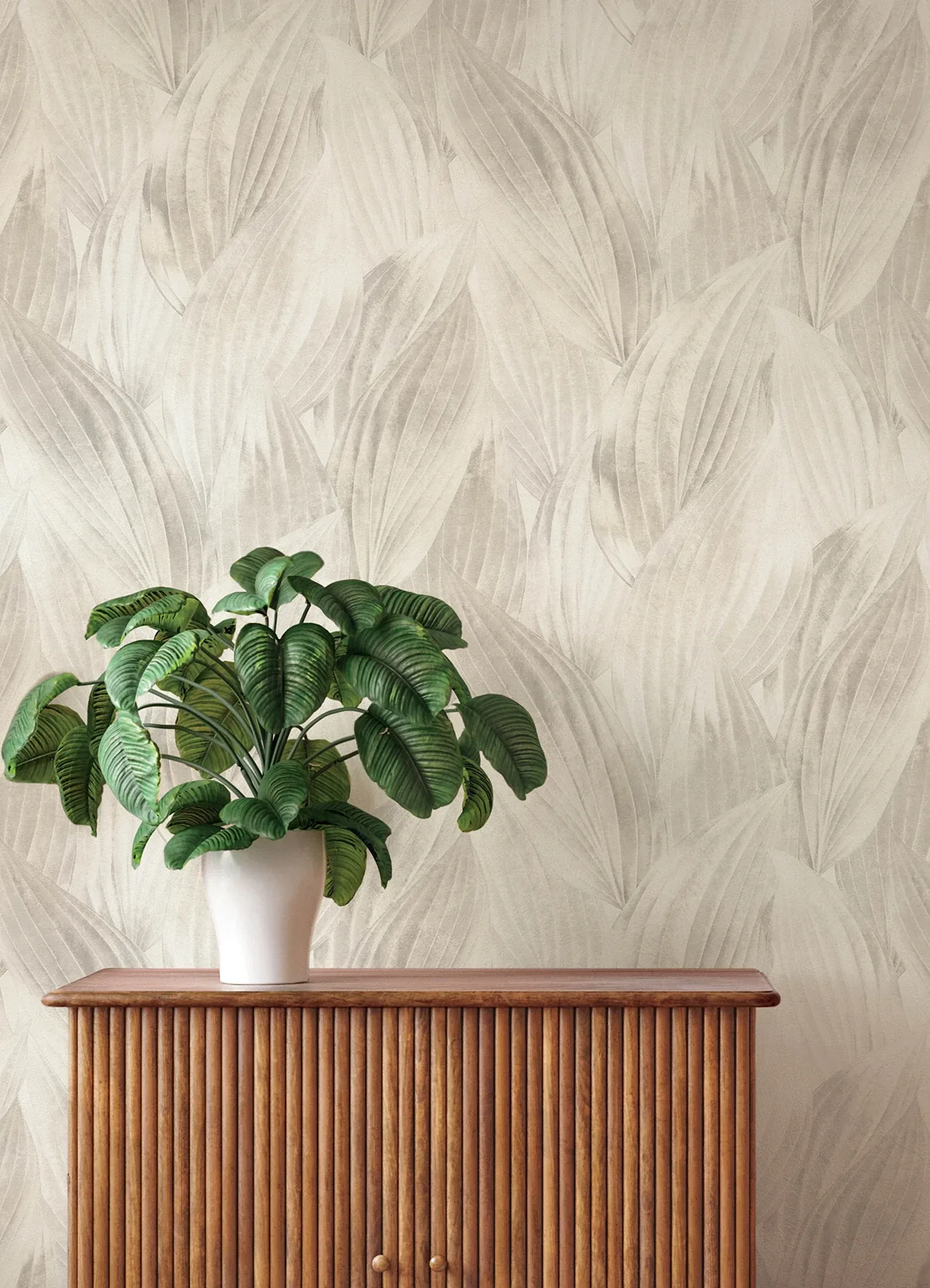 A-Street Prints Melora Light Grey Leaf Wallpaper | Wallpaper Twins A-Street Prints Melora Light Grey Leaf Wallpaper - SKU 4202-571516
