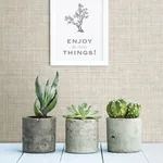 A-Street Prints Mendocino Beige Linen Wallpaper - SKU 2821-24273
