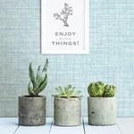 A-Street Prints Mendocino Blue Linen Wallpaper - SKU 2821-24276