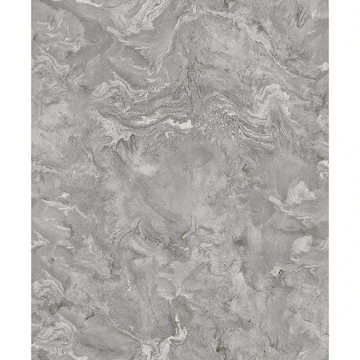 A-Street Prints Meness Grey Metallic Marbling Wallpaper - SKU 4105-86618