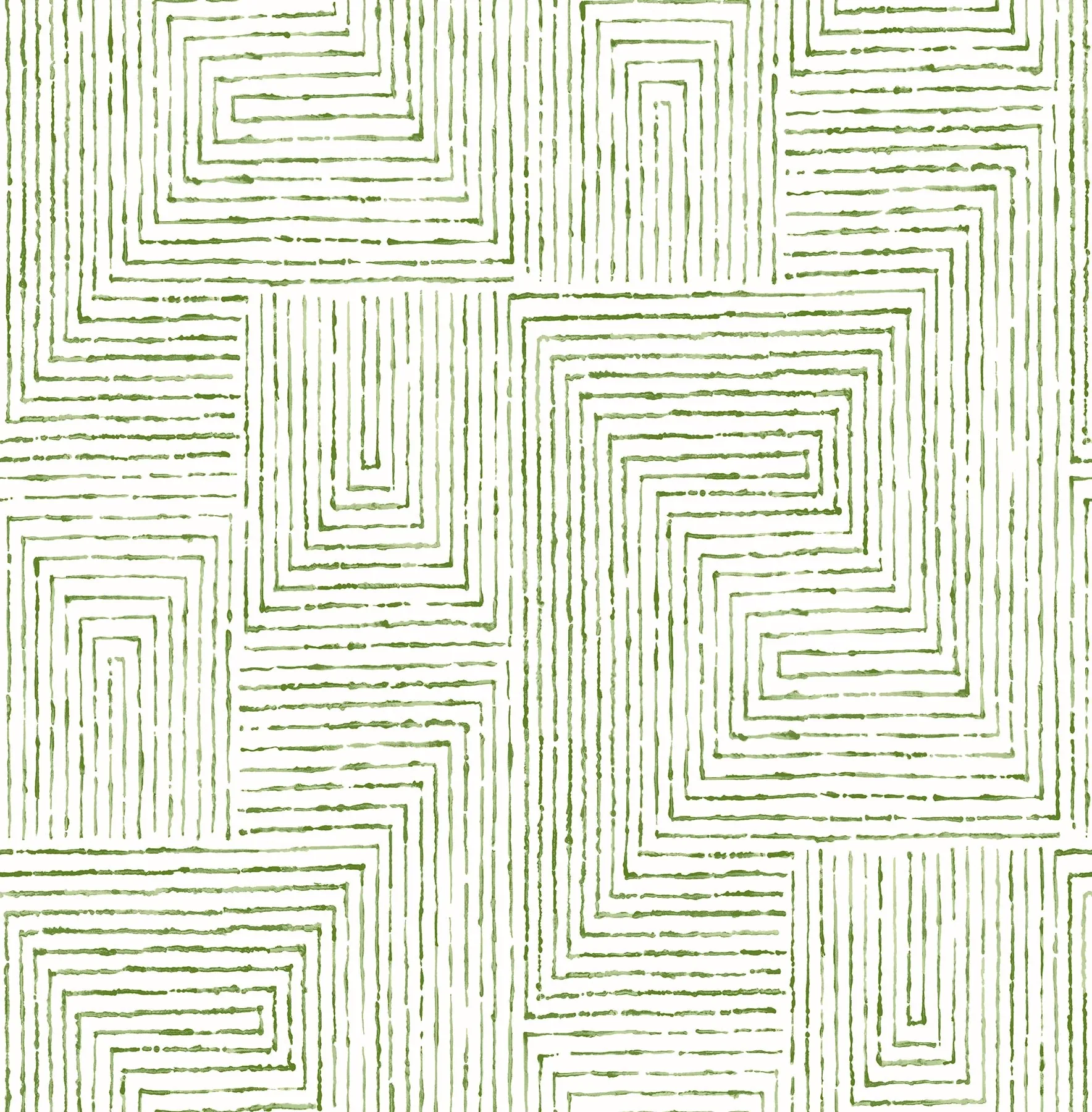 2964-25954 | Merritt Green Geometric Wallpaper
