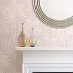 A-Street Prints Merritt Red Geometric Wallpaper - SKU 2964-25956