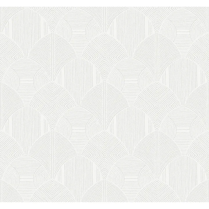 A-Street Prints Meyberg Silver Geometric Wallpaper - SKU 4155-72806