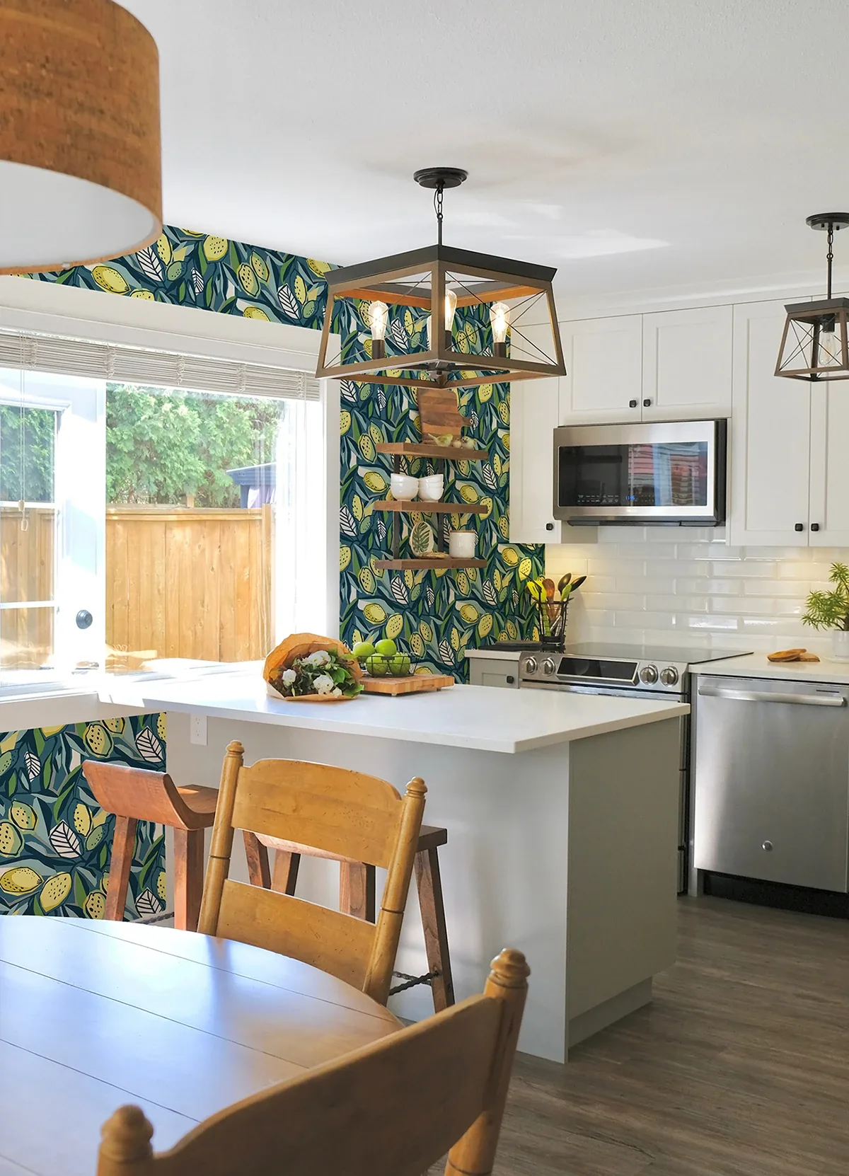 A-Street Prints Meyer Blue Citrus Wallpaper - SKU 4014-26422