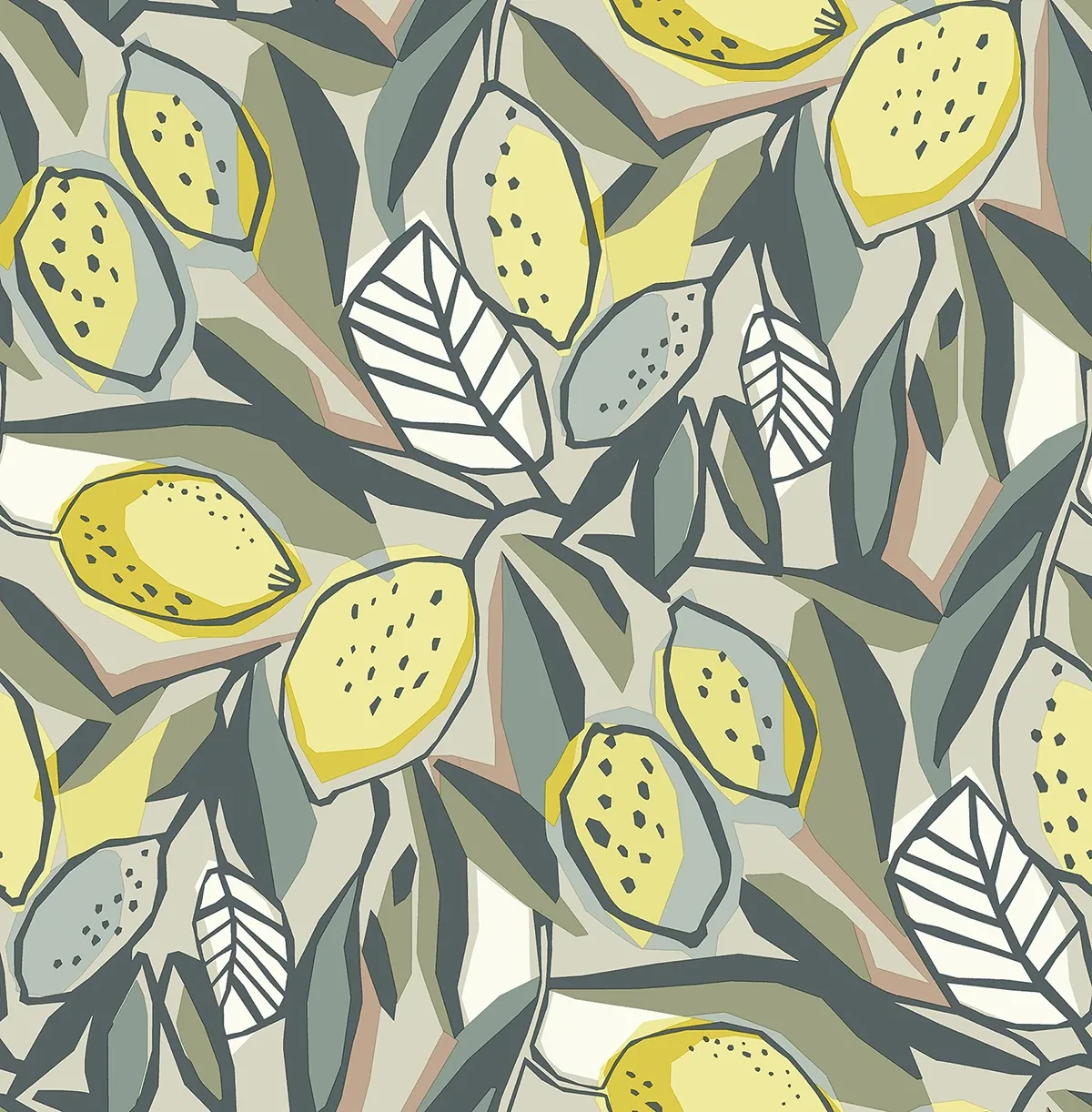 4014-26418 | Meyer Chartreuse Citrus Wallpaper