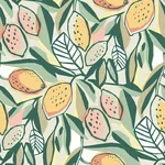 A-Street Prints Meyer Peach Citrus Wallpaper - SKU 4014-26419