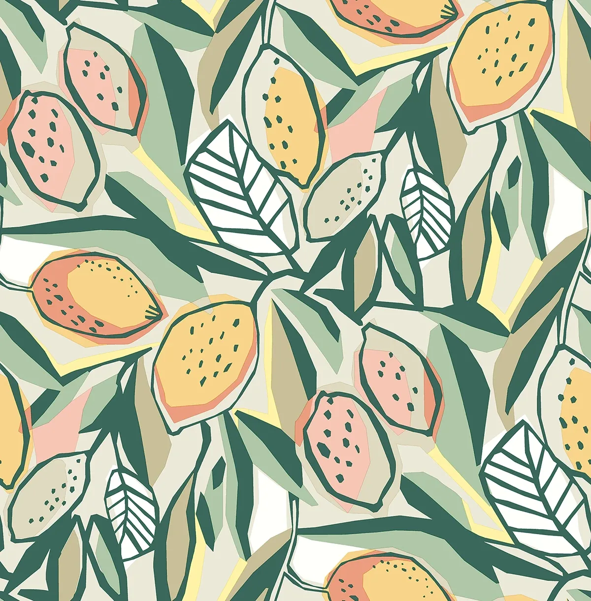 4014-26419 | Meyer Peach Citrus Wallpaper