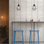 A-Street Prints Midcentury Light Grey Modern Bricks Wallpaper - SKU 2922-25374