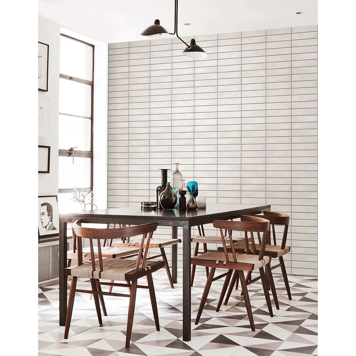 A-Street Prints Midcentury White Modern Bricks Wallpaper | Wallpaper Twins A-Street Prints Midcentury White Modern Bricks Wallpaper - SKU 2922-24026