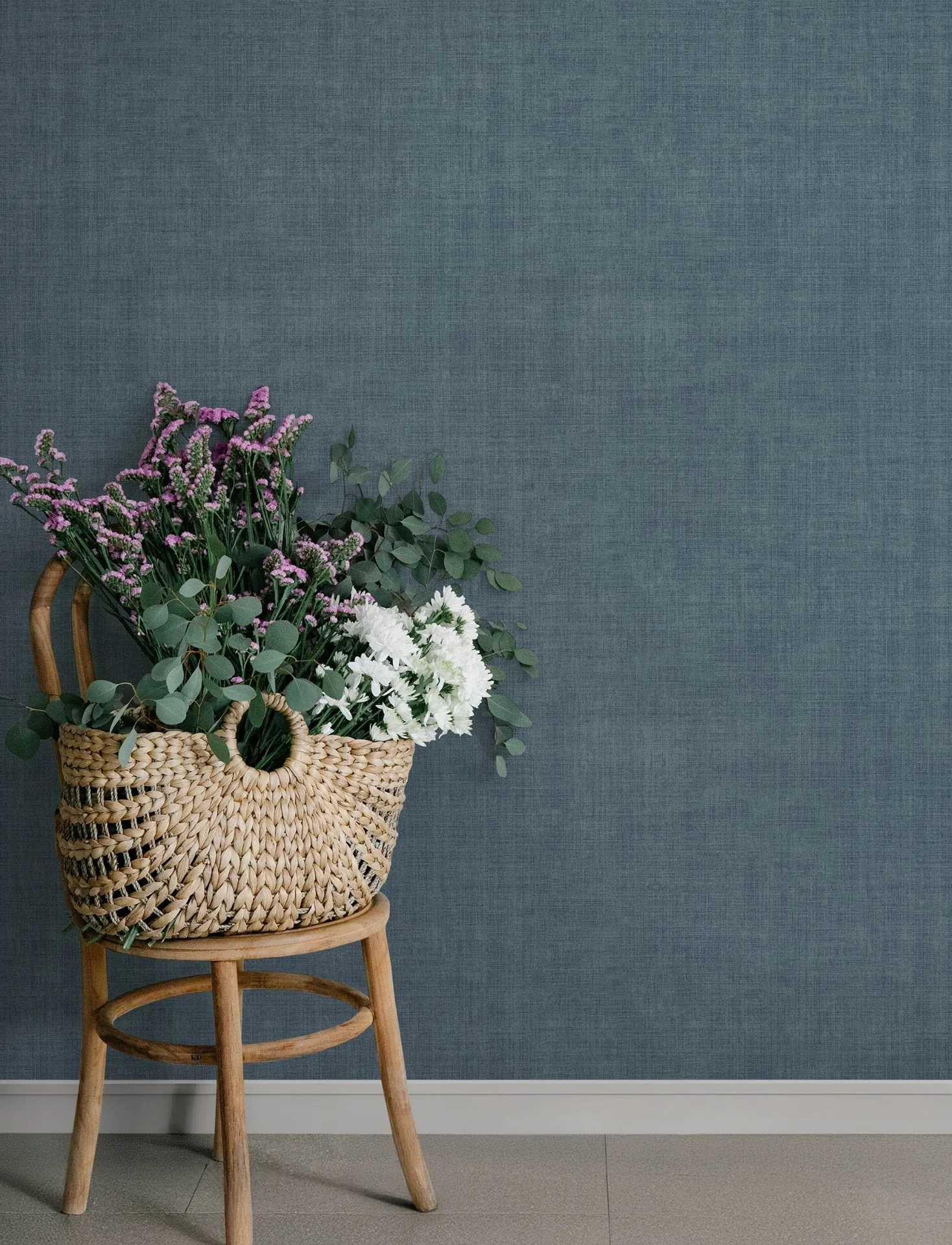 A-Street Prints Midolin Blue Texture Wallpaper - SKU 4201-16043