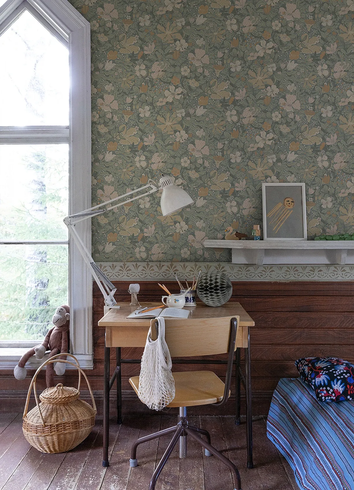 A-Street Prints Midsommar Grey Floral Medley Wallpaper - SKU 4111-63020