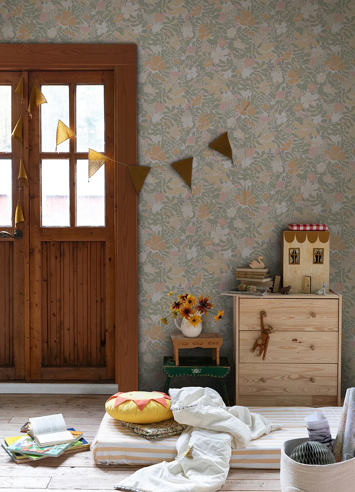 A-Street Prints Midsommar Pastel Floral Medley Wallpaper - SKU 4111-63019