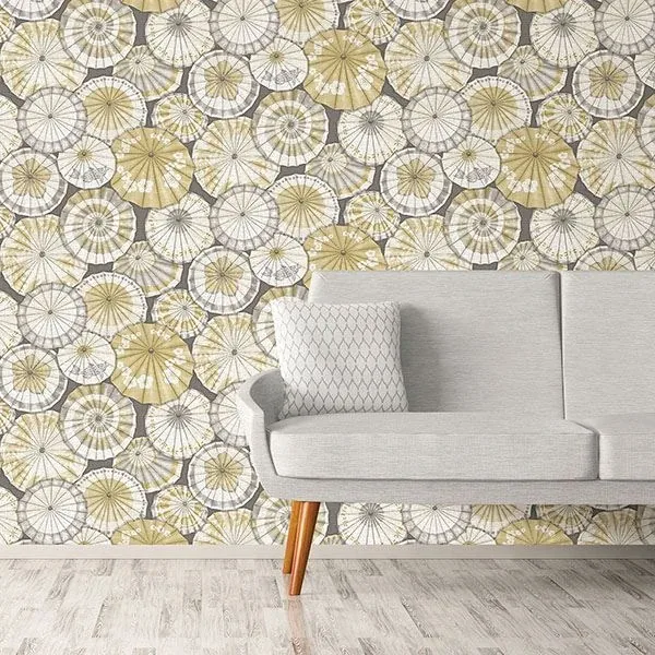 A-Street Prints Mikado Ochre Parasol Wallpaper | Wallpaper Twins A-Street Prints Mikado Ochre Parasol Wallpaper - SKU 2764-24358