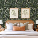 A-Street Prints Mildred Evergreen Botanical Trail Wallpaper | Wallpaper Twins A-Street Prints Mildred Evergreen Botanical Trail Wallpaper - SKU 4155-72813