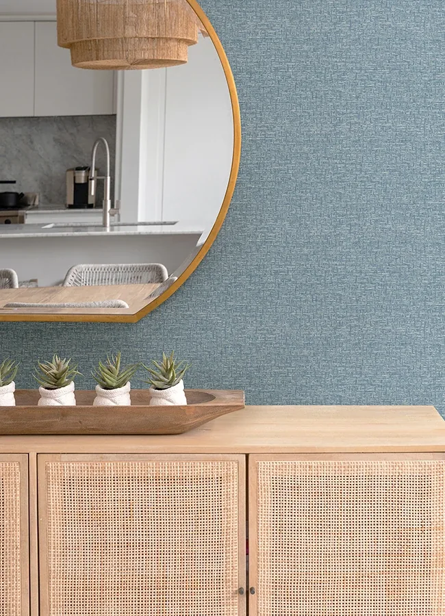 A-Street Prints Minerva Denim Texture Geometric Wallpaper - SKU 4121-26943