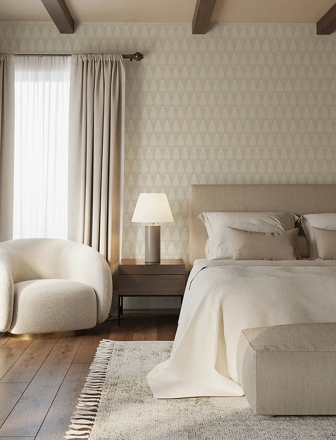 A-Street Prints Mirko Grey Ogee Wallpaper - SKU 4141-27145