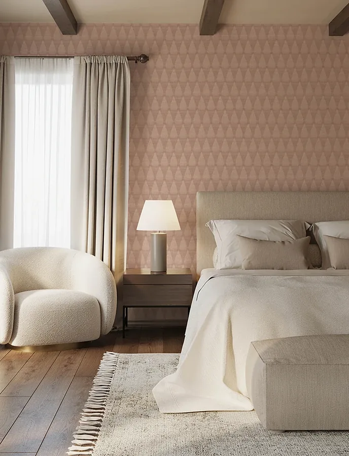 A-Street Prints Mirko Rust Ogee Wallpaper - SKU 4141-27144