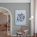 A-Street Prints Mirko Stone Ogee Wallpaper - SKU 4141-27143