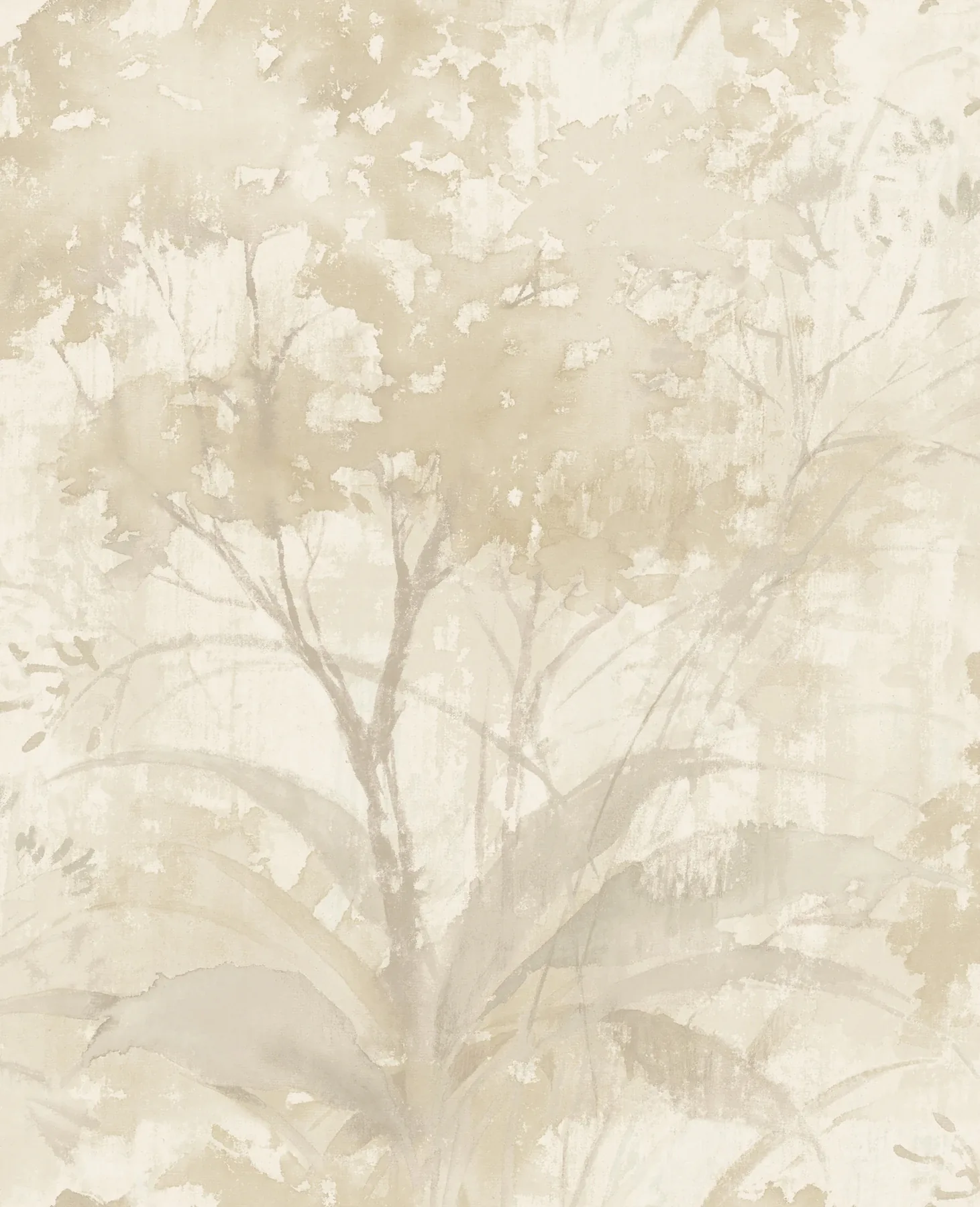 4177-27752 | Mistwood Beige Forest Wallpaper