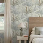 A-Street Prints Mistwood Blue Forest Wallpaper | Wallpaper Twins A-Street Prints Mistwood Blue Forest Wallpaper - SKU 4177-27749