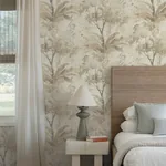 A-Street Prints Mistwood Coffee Forest Wallpaper - SKU 4177-27750