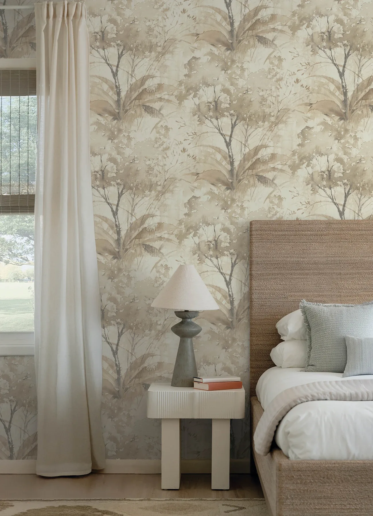 A-Street Prints Mistwood Coffee Forest Wallpaper - SKU 4177-27750
