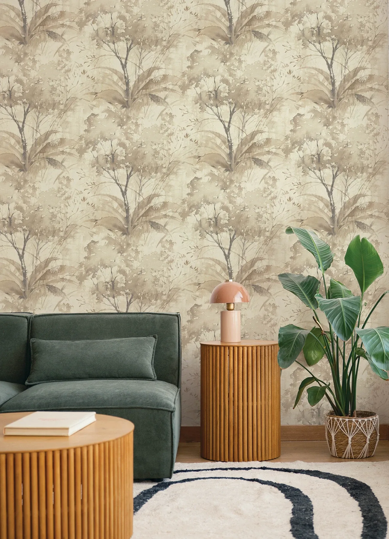 A-Street Prints Mistwood Coffee Forest Wallpaper - SKU 4177-27750