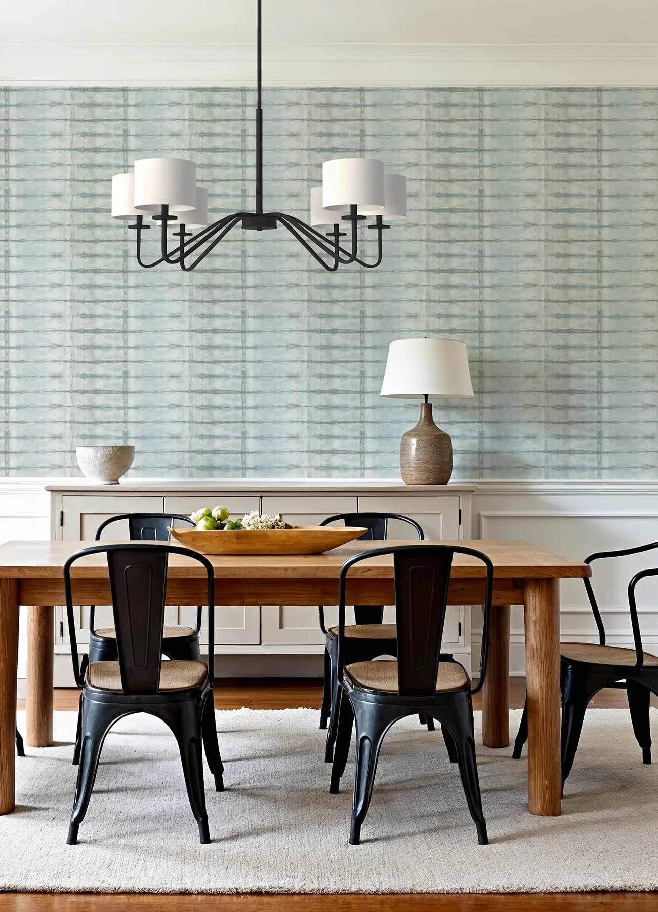 A-Street Prints Modulus Denim Geometric Stripe Wallpaper - SKU 4177-27727