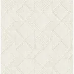A-Street Prints Moki Off White Lattice Geometric Wallpaper - SKU 2969-26019