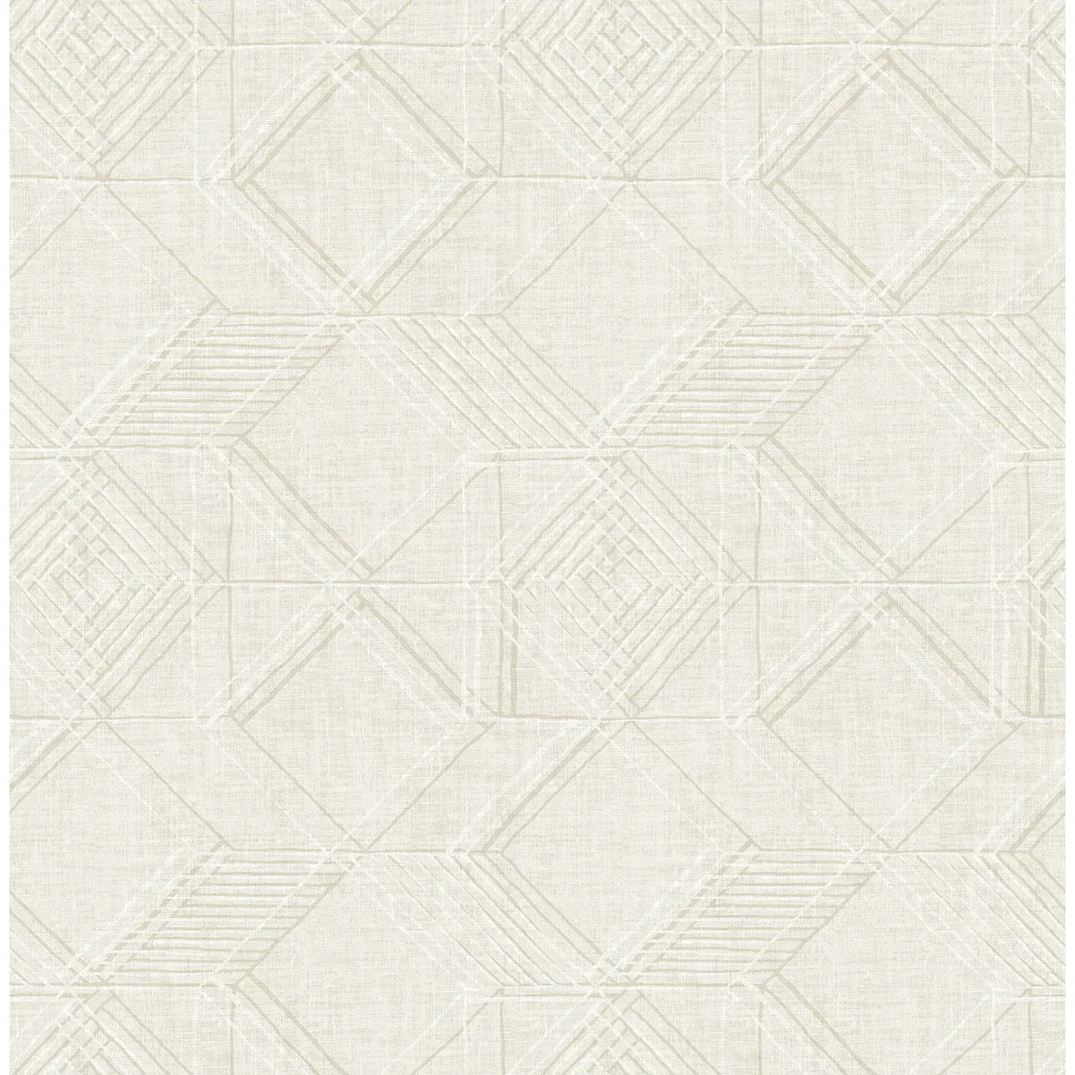 A-Street Prints Moki Off White Lattice Geometric Wallpaper - SKU 2969-26019