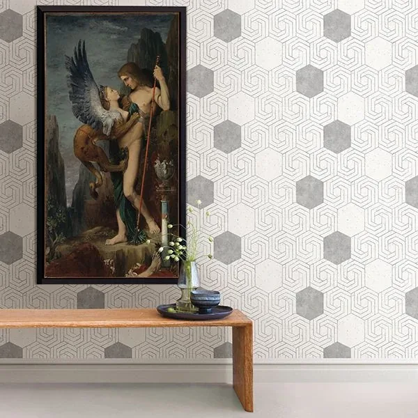 A-Street Prints Momentum Off White Geometric Wallpaper - SKU 2902-25555