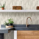 A-Street Prints Monolith Silver Abstract Wood Wallpaper - SKU 2908-87119