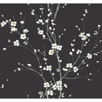 A-Street Prints Monterey Black Floral Branch Wallpaper - SKU 2927-81800
