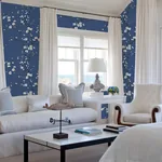 A-Street Prints Monterey Cobalt Floral Branch Wallpaper - SKU 2927-81812