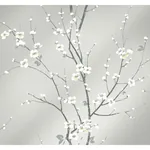 A-Street Prints Monterey Silver Mist Floral Branch Wallpaper - SKU 2927-81808