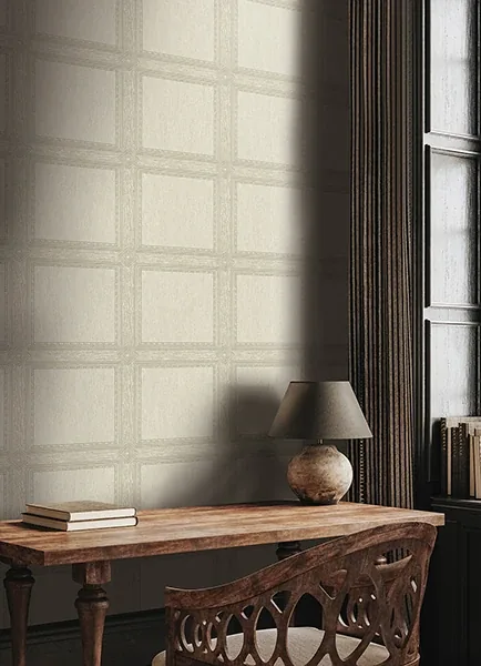 A-Street Prints Moorland Ivory Wood Panel Wallpaper - SKU 4173-27658