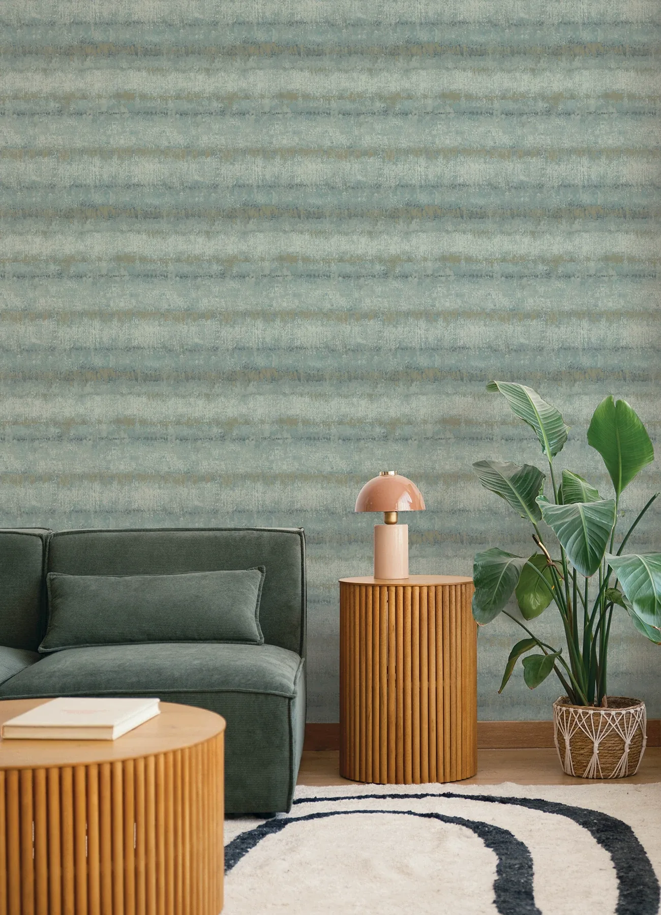 A-Street Prints Morningtide Light Blue Textured Stripe Wallpaper - SKU 4177-27733