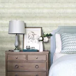 A-Street Prints Morningtide Seafoam Textured Stripe Wallpaper - SKU 4177-27732