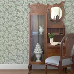 A-Street Prints Morris Green Leaf Wallpaper - SKU 2970-26122