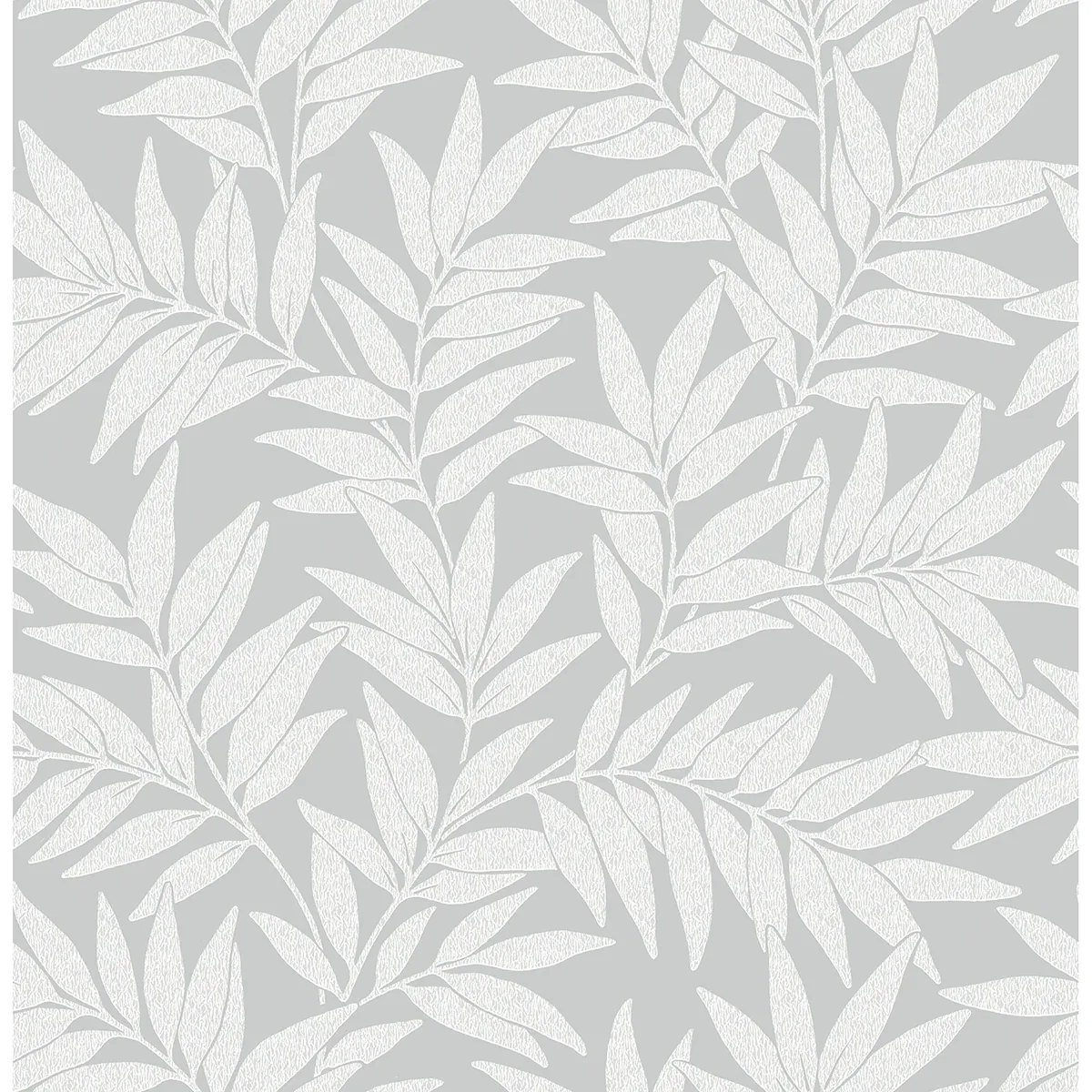 2970-26124 | Morris Light Grey Leaf Wallpaper
