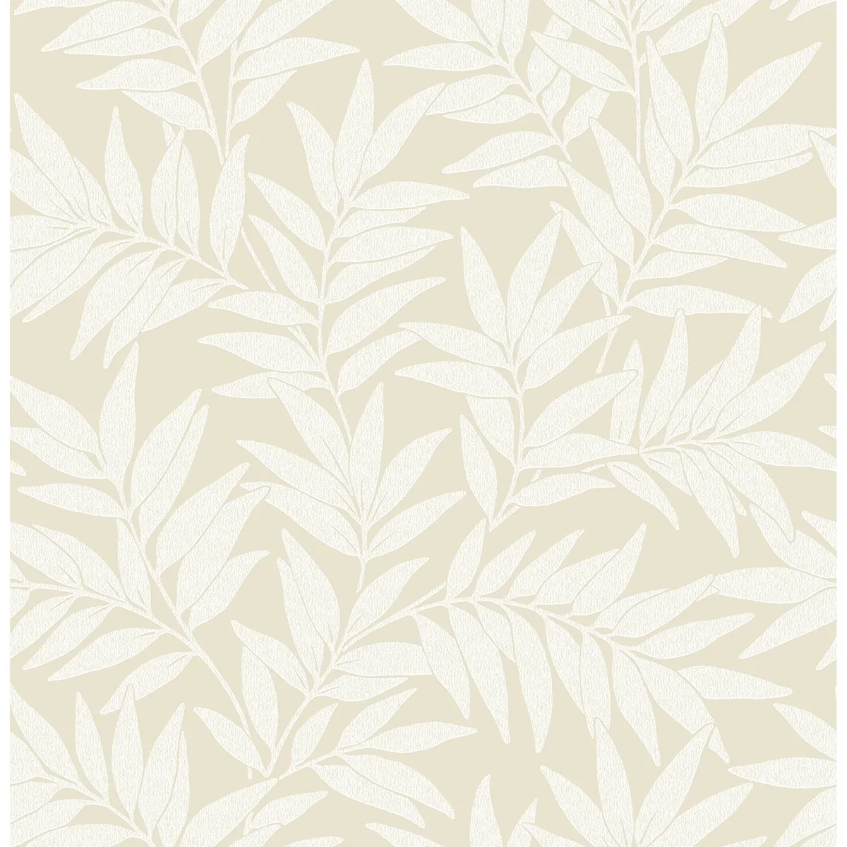 2970-26125 | Morris Taupe Leaf Wallpaper
