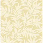 A-Street Prints Morris Yellow Leaf Wallpaper - SKU 2970-26120